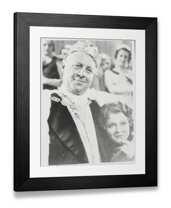 Framed Print : Actor Emil Jannings and Costar in Good King Pausole Framed Print : Actor Emil Jannings and Costar in Good King Pausole