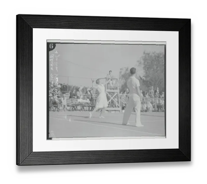 Framed Print : Alice Marble and John Van Ryn in Tennis Action Framed Print : Alice Marble and John Van Ryn in Tennis Action
