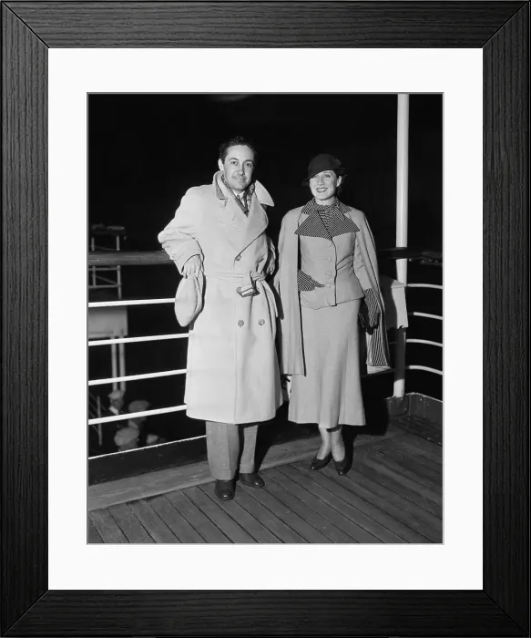 Framed Print : Irving Thalberg Posing with Norma Shearer Framed Print : Irving Thalberg Posing with Norma Shearer