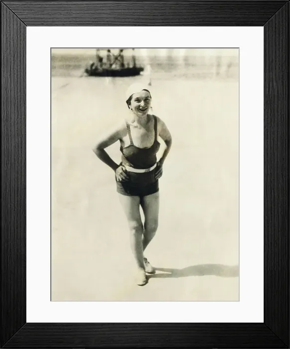 Framed Print : Margaret Sanger on Beach Framed Print : Margaret Sanger on Beach