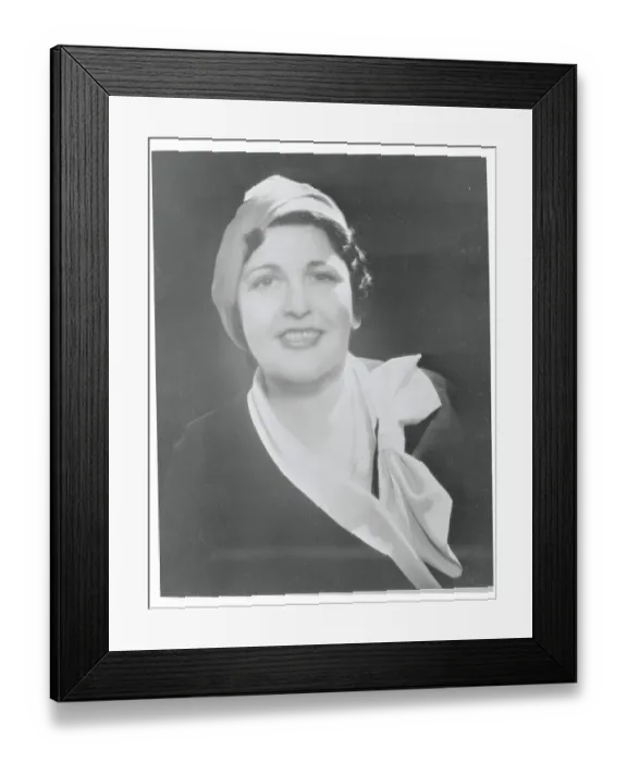 Framed Print : Portrait of Miss Louella O. Parsons Framed Print : Portrait of Miss Louella O. Parsons