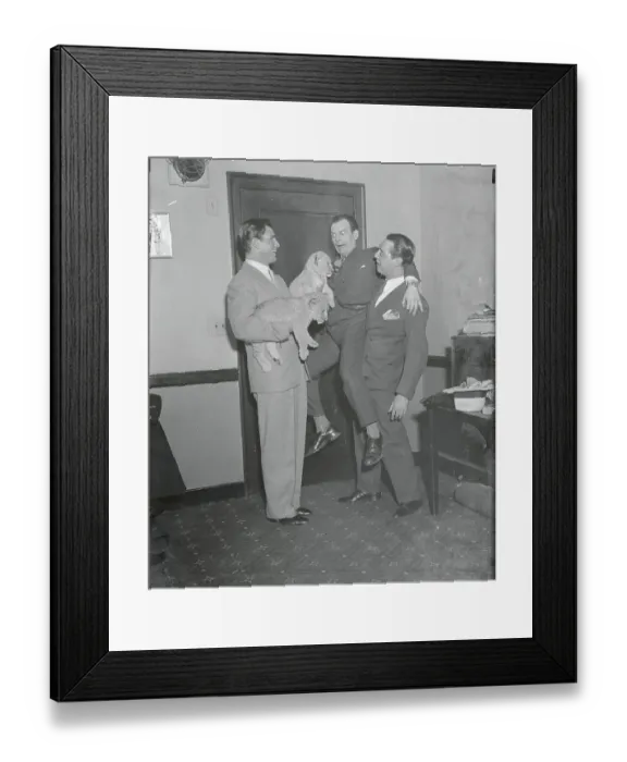 Framed Print : Clarence Crabbe with Frank Mitchell and Jack Durant