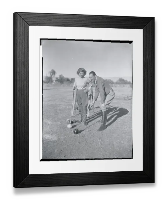 Framed Print : Mr. and Mrs. Warren William Playing New Game Framed Print : Mr. and Mrs. Warren William Playing New Game