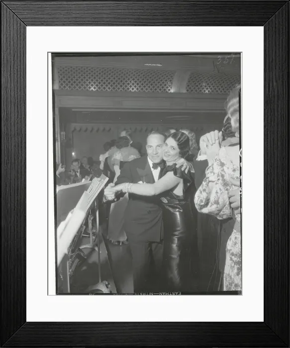 Framed Print : Chico Marx with His Wife