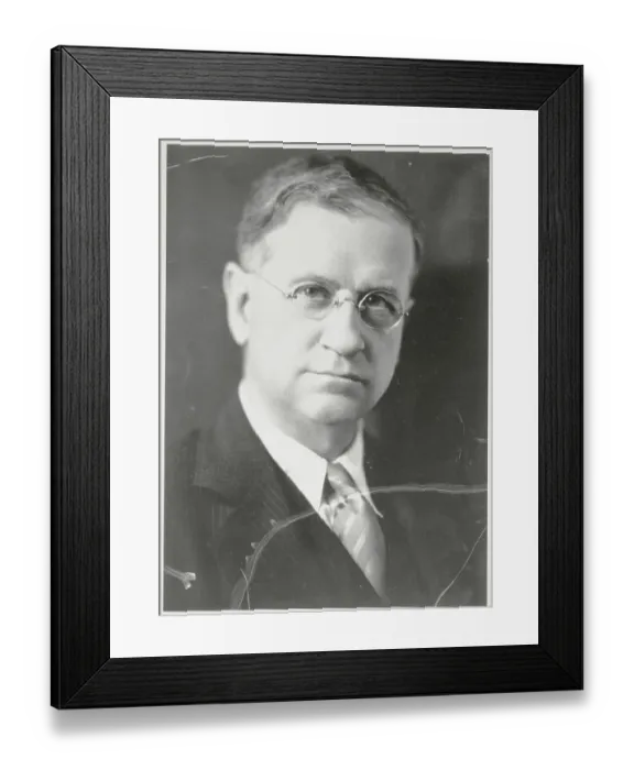 Framed Print : Portrait of Harold T. Ickes