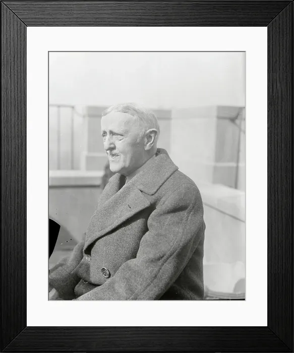 Framed Print : William Woodin Wearing Overcoat and Outdoors Framed Print : William Woodin Wearing Overcoat and Outdoors