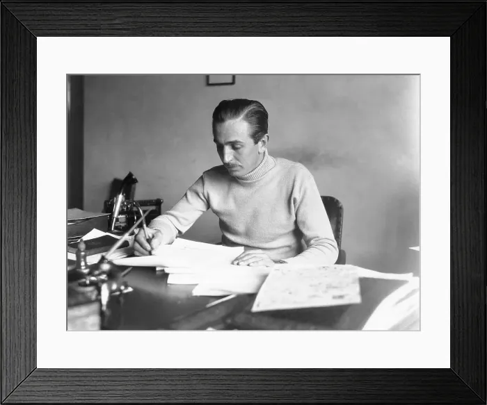 Framed Print : Walt Disney Working in his Studio Framed Print : Walt Disney Working in his Studio
