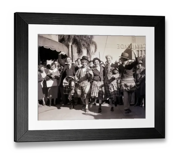Framed Print : Marx Brothers Wearing Scottish Kilts Framed Print : Marx Brothers Wearing Scottish Kilts