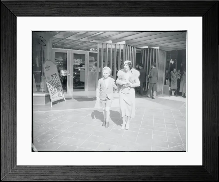 Framed Print : Jackie Cooper and Mother Framed Print : Jackie Cooper and Mother