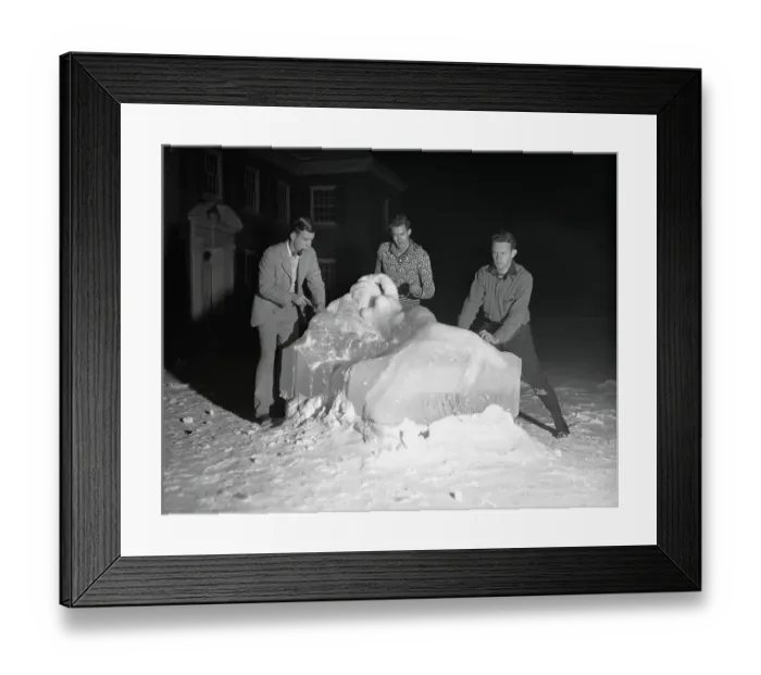 Framed Print : Ice Artists Preparing a Design Framed Print : Ice Artists Preparing a Design