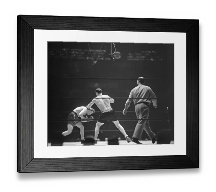 Framed Print : Ernie Schaaf Ducks Primo Carnera's Punch Framed Print : Ernie Schaaf Ducks Primo Carnera's Punch