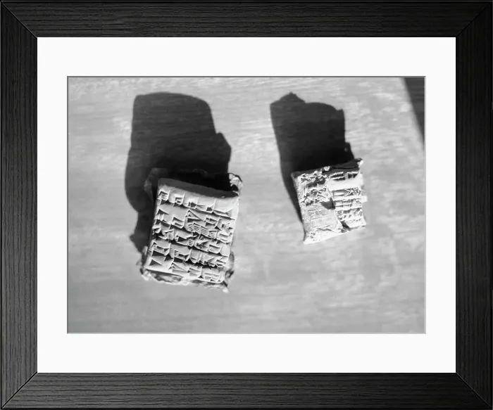Framed Print : Cuneiform Writing on Babylonian Clay Tablets Framed Print : Cuneiform Writing on Babylonian Clay Tablets