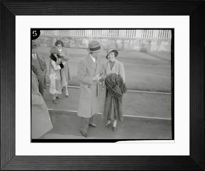 Framed Print : Claudette Colbert with Norman Foster Framed Print : Claudette Colbert with Norman Foster