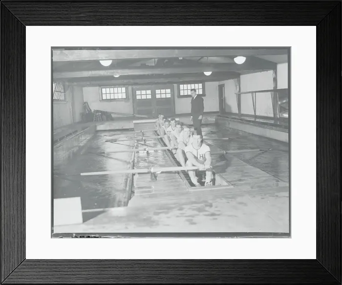 Framed Print : Crew Members Practicing Framed Print : Crew Members Practicing