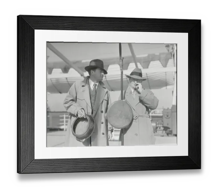 Framed Print : Portrait of Ward Wing and Bennie Zeidman Framed Print : Portrait of Ward Wing and Bennie Zeidman