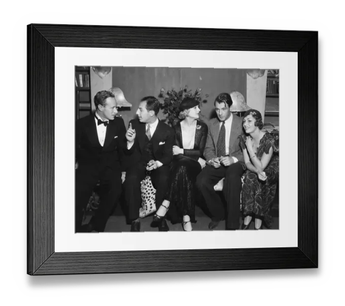 Framed Print : L.Howard, Z.Marx, C.Lombard, G.Cooper, Mrs.M Framed Print : L.Howard, Z.Marx, C.Lombard, G.Cooper, Mrs.M