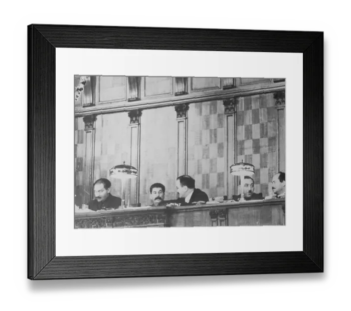 Framed Print : Joseph Stalin with Officials of Central Executive Committee
