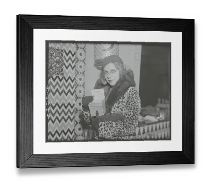 Framed Print : Woman Holding Charity Box Framed Print : Woman Holding Charity Box