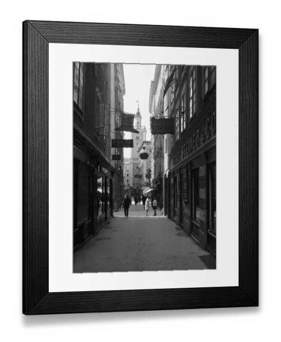 Framed Print : Street in Salzburg Framed Print : Street in Salzburg