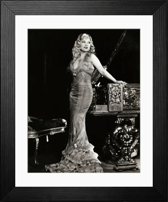 Framed Print : Actress Mae West Posing in Evening Gown Framed Print : Actress Mae West Posing in Evening Gown