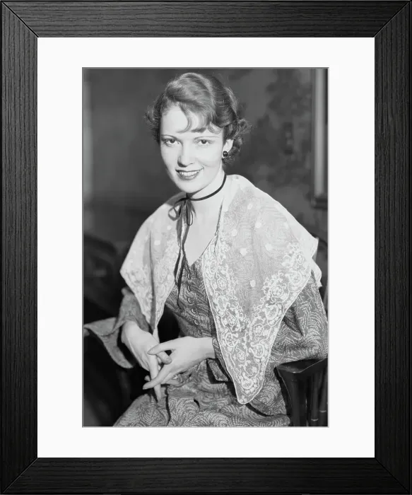 Framed Print : Marguerite Churchill Modeling Framed Print : Marguerite Churchill Modeling