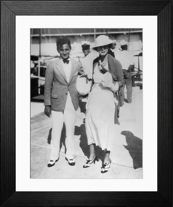 Framed Print : Irving Berlin and Wife During Vacation Framed Print : Irving Berlin and Wife During Vacation