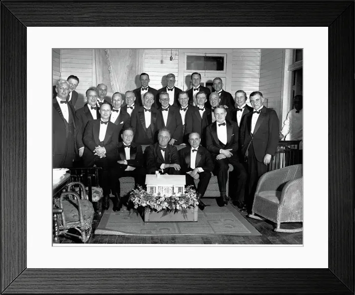 Framed Print : Guests at President-Elect Roosevelt's Birthday Party Framed Print : Guests at President-Elect Roosevelt's Birthday Party