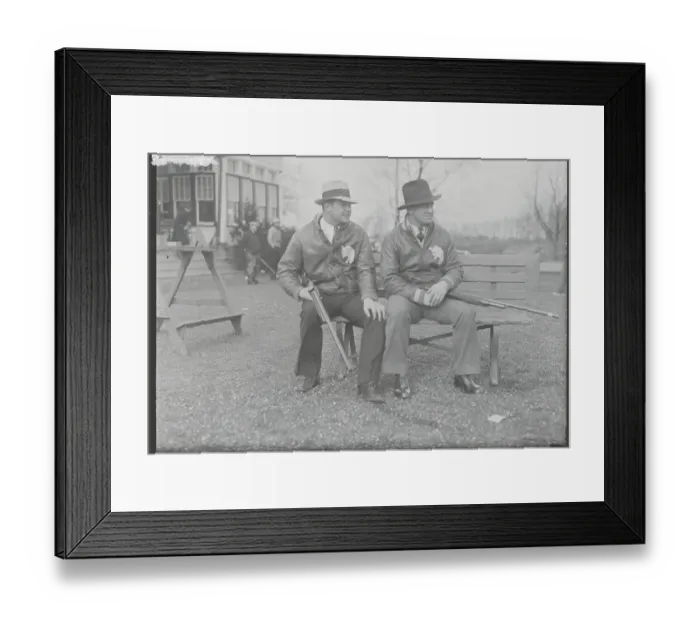 Framed Print : Jimmy Foxx and Gordon Cochrane Sitting Together Framed Print : Jimmy Foxx and Gordon Cochrane Sitting Together