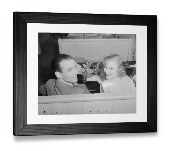 Framed Print : Portrait of Ginger Rogers and Allen Vincent Framed Print : Portrait of Ginger Rogers and Allen Vincent