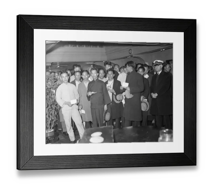 Framed Print : Chinese Detained in New Jersey Framed Print : Chinese Detained in New Jersey