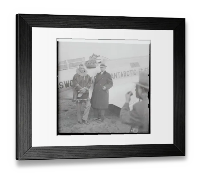 Framed Print : Lincoln Ellsworth and Others Testing Plane Framed Print : Lincoln Ellsworth and Others Testing Plane