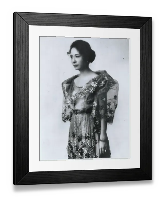 Framed Print : Portrait of Mrs. Manuel Quezon Framed Print : Portrait of Mrs. Manuel Quezon