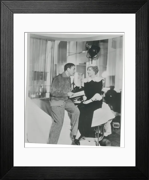Framed Print : Edgar Selwyn Giving Instructions to Ruth Selwyn Framed Print : Edgar Selwyn Giving Instructions to Ruth Selwyn