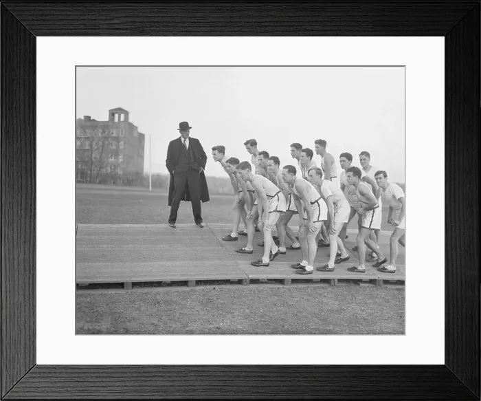 Framed Print : Track Team Practicing Framed Print : Track Team Practicing