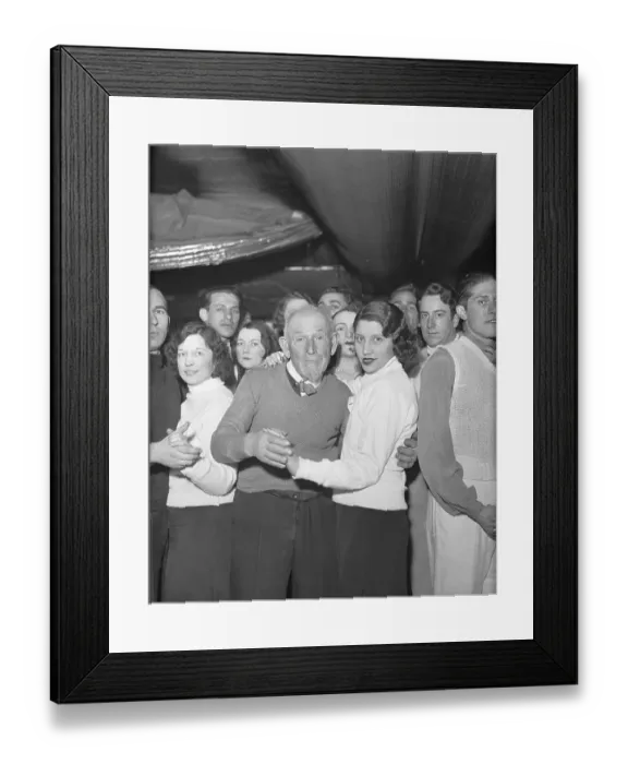 Framed Print : Very Elderly Gentlemen at Dance Marathon Framed Print : Very Elderly Gentlemen at Dance Marathon