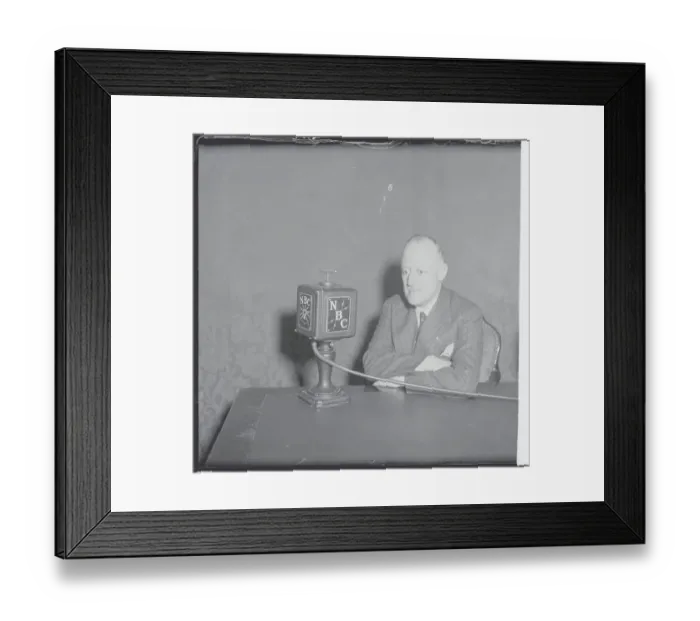 Framed Print : Kurt Belfrage Speaking