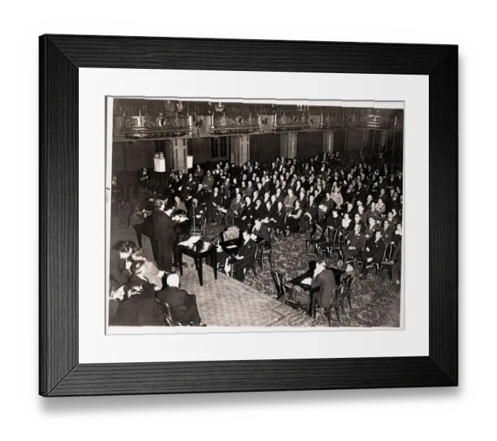 Framed Print : Reparations Conference
