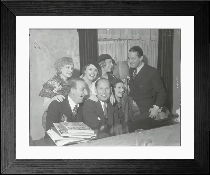 Framed Print : Celebrities at Piano Framed Print : Celebrities at Piano