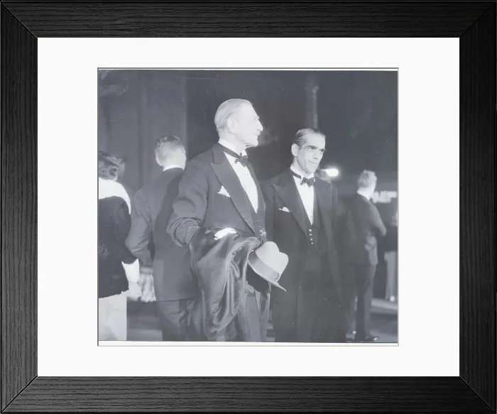 Framed Print : Portrait of Boris Karloff and C. Aubrey Smith Framed Print : Portrait of Boris Karloff and C. Aubrey Smith