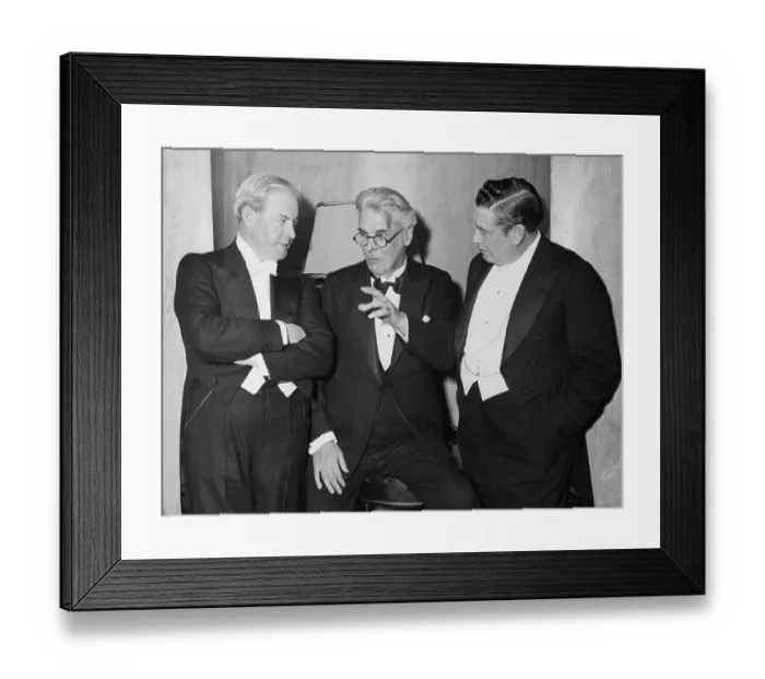 Framed Print : Sir William Harty with William Butler Yeats and John McCormick Framed Print : Sir William Harty with William Butler Yeats and John McCormick