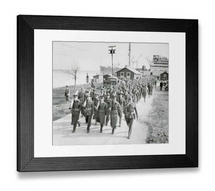 Framed Print : Marines Returning from Nicaragua Framed Print : Marines Returning from Nicaragua