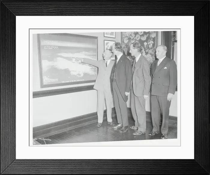 Framed Print : Men Observing Photograph Framed Print : Men Observing Photograph
