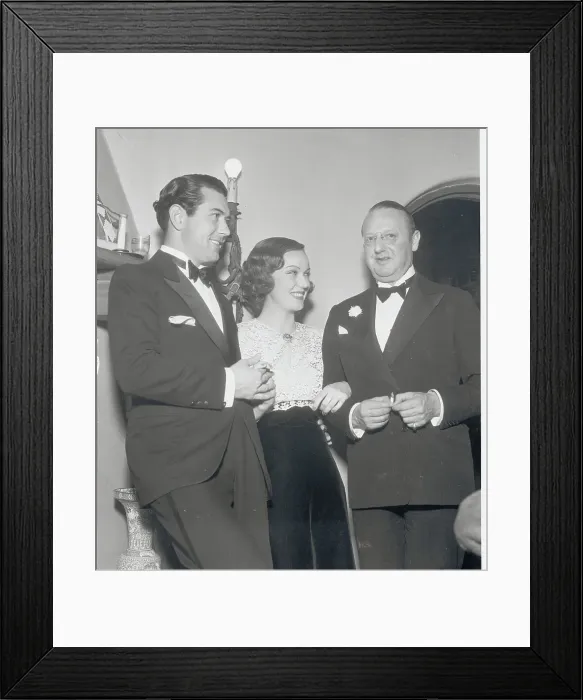 Framed Print : Hollywood Celebrities at Party Framed Print : Hollywood Celebrities at Party