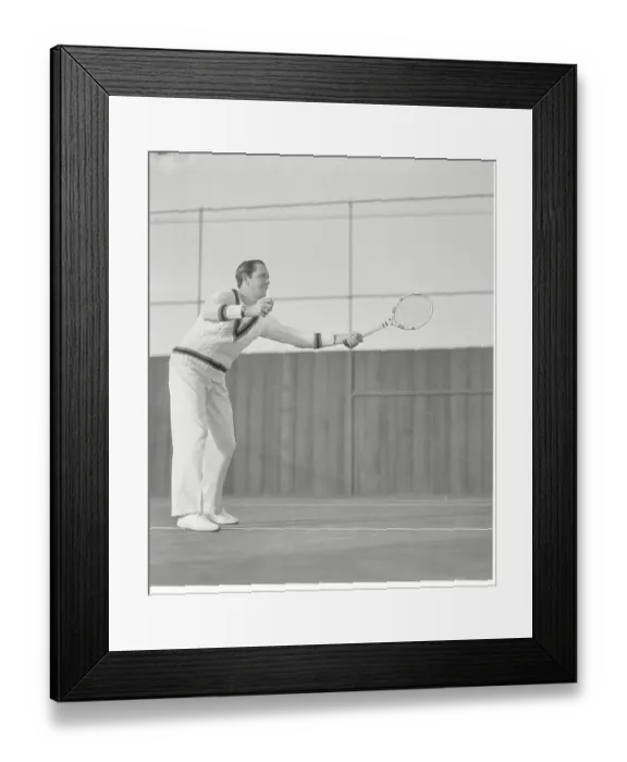 Framed Print : Frederic March Playing Tennis Framed Print : Frederic March Playing Tennis