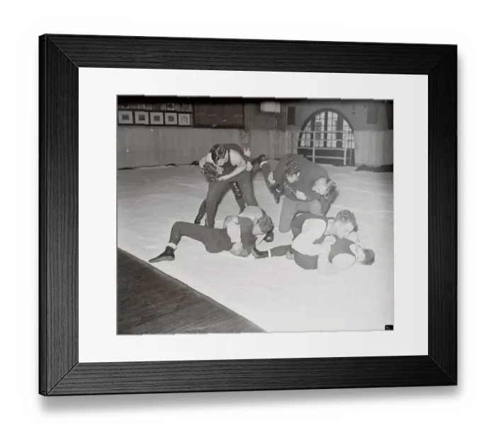 Framed Print : Navy Cadets Wrestling Framed Print : Navy Cadets Wrestling