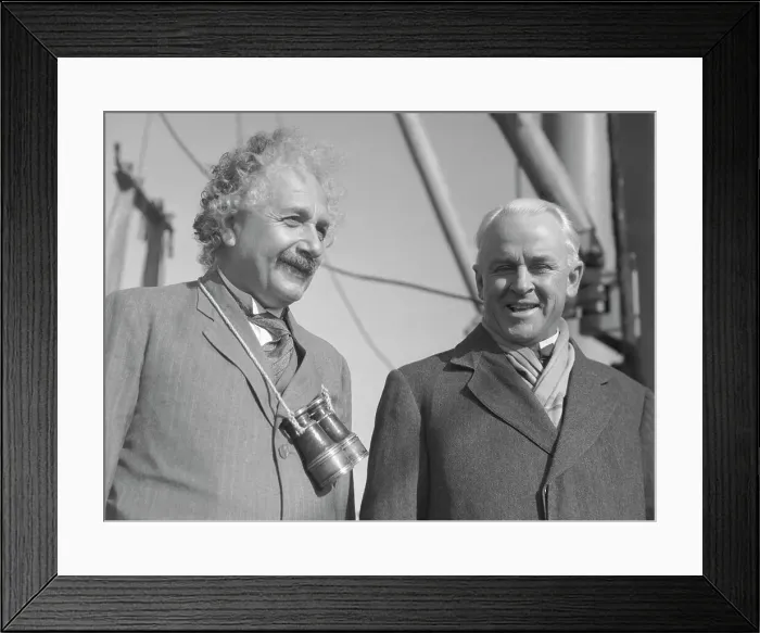 Framed Print : Albert Einstein and Robert Millikan