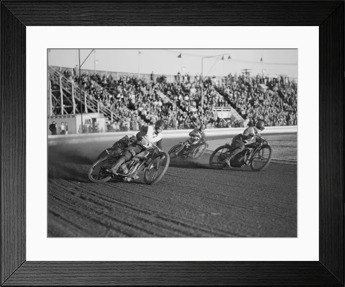 Framed Print : Spectators Attending Motorbike Race Framed Print : Spectators Attending Motorbike Race
