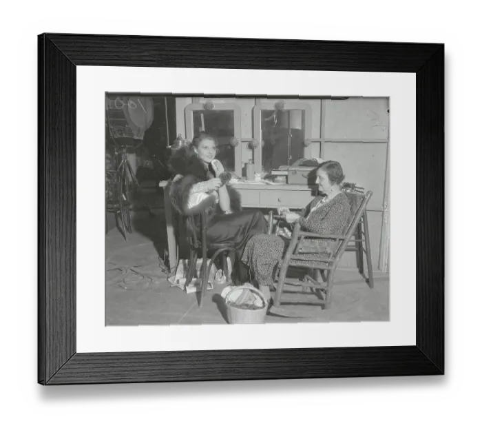 Framed Print : Young Woman with Her Mother Framed Print : Young Woman with Her Mother