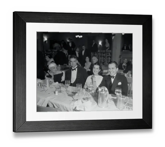 Framed Print : Howard Hughes Sitting with Friends Framed Print : Howard Hughes Sitting with Friends