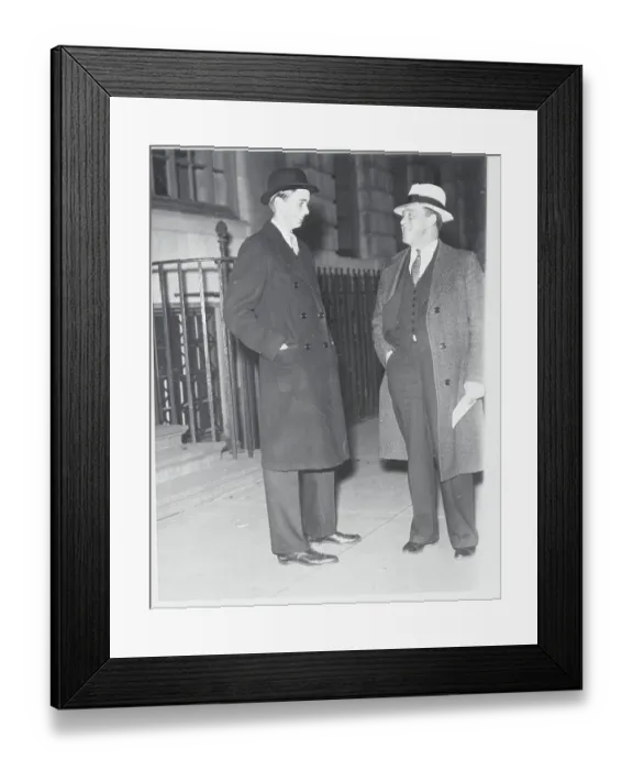 Framed Print : John Roosevelt and Bodyguard Framed Print : John Roosevelt and Bodyguard